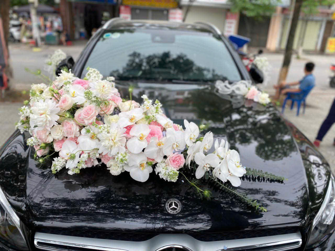 C24 Xe cưới tone trắng hồng đẹp sang trọng