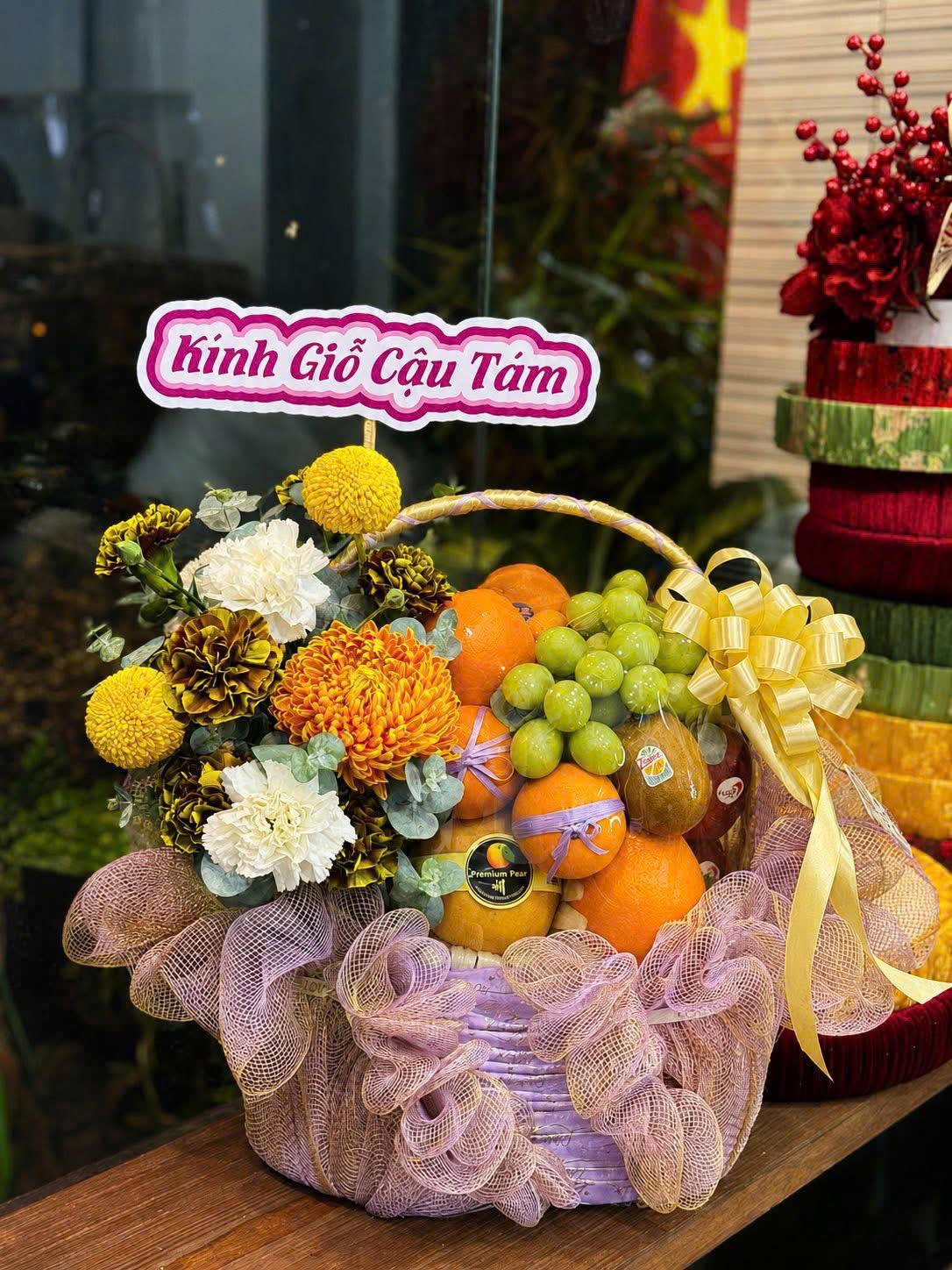 G13 Giỏ trái cây nhập khẩu biếu tặng sang trọng Bắc Ninh
